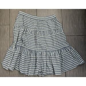 Lauren Ralph Lauren Women's Seersucker Striped Midi Skirt Size Petite 14